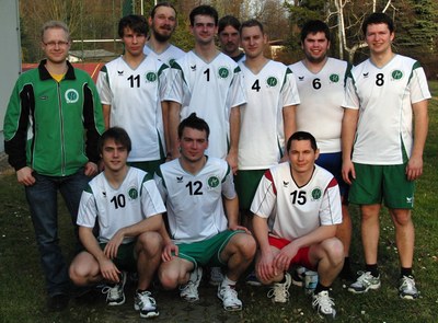 Mannschaftsfoto nach dem Spiel gegen Markkleeberg 17.03.2012
